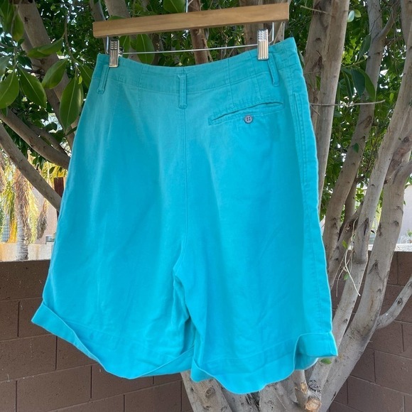 Vintage Espirit Sport Shorts Womens 9/10 Teal High Rise Boho Casual - Picture 4 of 7